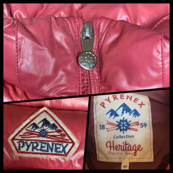 Pyrenex Duck Down Vest Pink France RARE - Picture 4 of 7